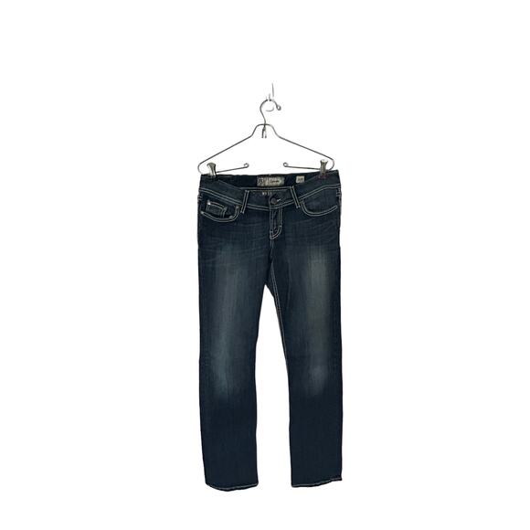Bke Sabrina sz 28R straight leg jeans denim womens low rise - Picture 1 of 2